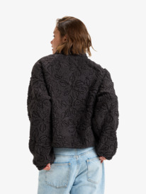 5 Blurry Cloud - Polarfleece-Jacke mit Reißverschluss für Frauen Schwarz ERJPF03175 Roxy