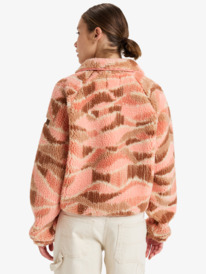 5 Blurry Cloud - Polarfleece-Jacke mit Reißverschluss für Frauen Rosa ERJPF03175 Roxy