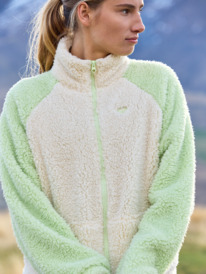 0 Waves Of Warmth - Sport Sweater voor Dames Beige ERJPF03186 Roxy