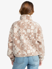 10 Blurry Cloud - Polarfleece-Jacke mit Reißverschluss für Frauen Braun ERJPF03191 Roxy