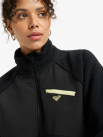 5 Waves Of Warmth Explorer - Sportlicher Zip-Pullover für Frauen Schwarz ERJPF03197 Roxy