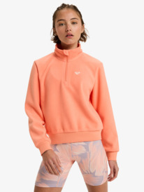 0 Waves Of Warmth Half Zip - Sport Jumper for Women Orange ERJPF03203 Roxy