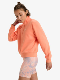 1 Waves Of Warmth Half Zip - Sport Jumper for Women Orange ERJPF03203 Roxy