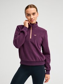 0 Waves Of Warmth Half Zip Violett ERJPF03203 Roxy