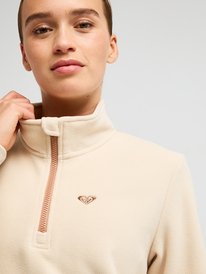 2 Waves Of Warmth Half Zip Beige ERJPF03203 Roxy