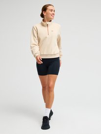4 Waves Of Warmth Half Zip Beige ERJPF03203 Roxy
