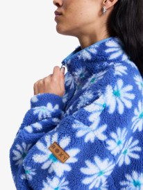 3 Jive Talking Bonded - Polaire demi-zip pour Femme Bleu ERJPF03208 Roxy