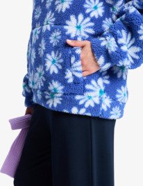 4 Jive Talking Bonded - Polaire demi-zip pour Femme Bleu ERJPF03208 Roxy