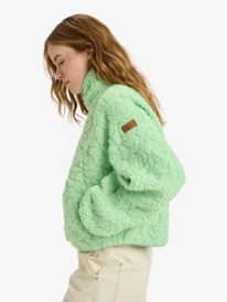 1 Blurry Cloud - Velo descontraído com fecho completo para mulher Verde ERJPF03212 Roxy