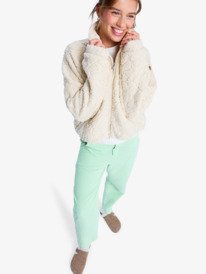 8 Blurry Cloud - Full Zip Relaxed Fleece for Women Beige ERJPF03212 Roxy