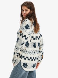 2 Morning Crush Shacket - Fleece shacket voor Dames Beige ERJPF03214 Roxy