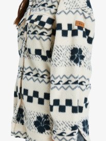 4 Morning Crush Shacket - Fleece shacket voor Dames Beige ERJPF03214 Roxy