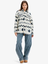 5 Morning Crush Shacket - Fleece shacket voor Dames Beige ERJPF03214 Roxy