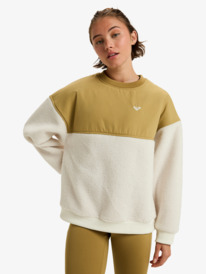 1 Waves Of Warmth Layered - Maglione sportivo da Donna White ERJPF03217 Roxy