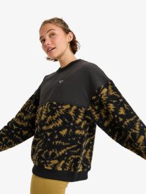 roxy, Waves Of Warmth Layered - Velo polar de desporto para mulher, ANTHRACITE BIG FLOWERS (kvj3) 1 Waves Of Warmth Layered - Velo polar de desporto para mulher Preto ERJPF03217 Roxy