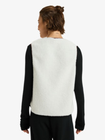 3 Waves Of Warmth Easy - Veste polaire sans manches pour Femme Blanc ERJPF03218 Roxy