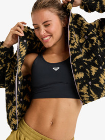6 Boundless Spirit Zippered - Maglione sportivo da Donna Black ERJPF03220 Roxy