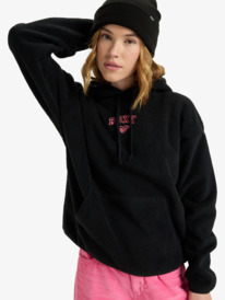 0 Cool Calling - Polarfleece-Hoodie für Frauen Schwarz ERJPF03221 Roxy