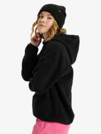 1 Cool Calling - Polarfleece-Hoodie für Frauen Schwarz ERJPF03221 Roxy