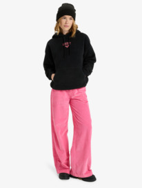 2 Cool Calling - Polarfleece-Hoodie für Frauen Schwarz ERJPF03221 Roxy