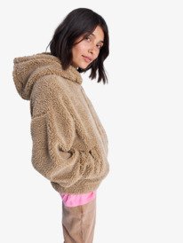 1 City Track - Oversized-Zip-Fleece für Frauen Braun ERJPF03227 Roxy