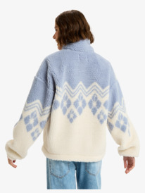 3 Mountain Story - Half Zip Regular Fleece for Women White ERJPF03228 Roxy