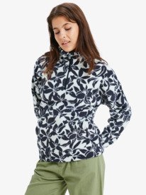 2 Live Out Loud - Polaire à col zippé pour Femme Blanc ERJPF03233 Roxy