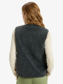 3 Iconic Town - Gilet in pile polare Sherpa da Donna Black ERJPF03235 Roxy