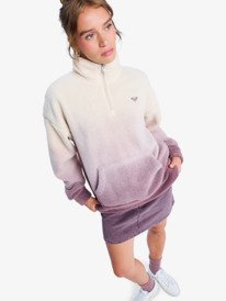 0 Live Out Loud Gradient - Polaire régulière à demi-zip pour Femme Rouge ERJPF03237 Roxy