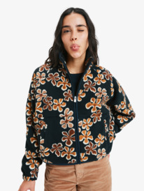 0 Blurry Cloud - Polar con cremallera para mujer Marron ERJPF03241 Roxy