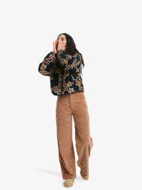 3 Blurry Cloud - Polar con cremallera para mujer Marron ERJPF03241 Roxy