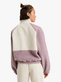 3 Waves Of Warmth Colorblock - Sudadera deportiva para mujer Violeta ERJPF03242 Roxy