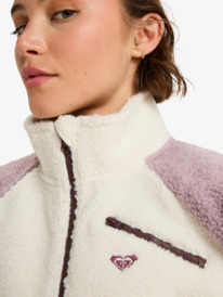 4 Waves Of Warmth Colorblock - Sudadera deportiva para mujer Violeta ERJPF03242 Roxy