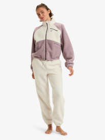 2 Waves Of Warmth Colorblock - Sudadera deportiva para mujer Violeta ERJPF03242 Roxy