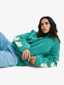 6 Far Away - Zip-Up Fleece for Women Green ERJPF03244 Roxy