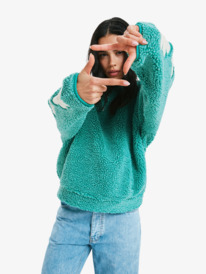 1 Far Away - Zip-Up Fleece for Women Green ERJPF03244 Roxy