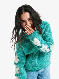 3 Far Away - Zip-Up Fleece for Women Green ERJPF03244 Roxy