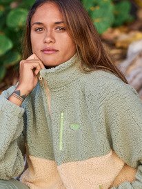 1 Boundless Spirit - Veste sherpa pour Femme Vert ERJPF03249 Roxy