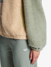 3 Boundless Spirit - Work-out fleece voor Dames Green ERJPF03249 Roxy