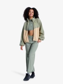 4 Boundless Spirit - Work-out fleece voor Dames Green ERJPF03249 Roxy