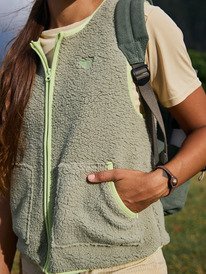 2 Boundless Spirit - Veste sans manches en polaire pour Femme Vert ERJPF03252 Roxy