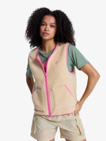 0 Boundless Spirit - Fleece Bodywarmer voor Dames Beige ERJPF03252 Roxy
