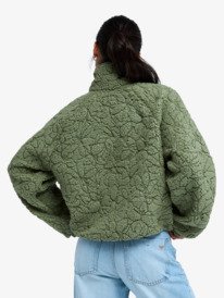 4 Blurry Cloud - Giacca in pile da Donna Green ERJPF03272 Roxy