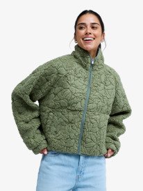 0 Blurry Cloud - Giacca in pile da Donna Green ERJPF03272 Roxy