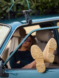 1 Work It Low - Lederschuhe für Frauen Beige ERJS700004 Roxy