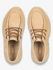 6 Work It Low - Chaussures en cuir pour Femme Beige ERJS700004 Roxy