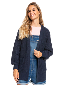 2 Fall Down - Jersey Abierto con Botones para Mujer Azul ERJSW03519 Roxy