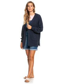 5 Fall Down - Jersey Abierto con Botones para Mujer Azul ERJSW03519 Roxy
