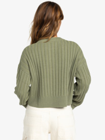 8 Exploring Diary - Sweat à col rond pour Femme Vert ERJSW03615 Roxy