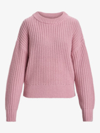 5 Coming Home - Crew Neck Sweater for Women Pink ERJSW03649 Roxy